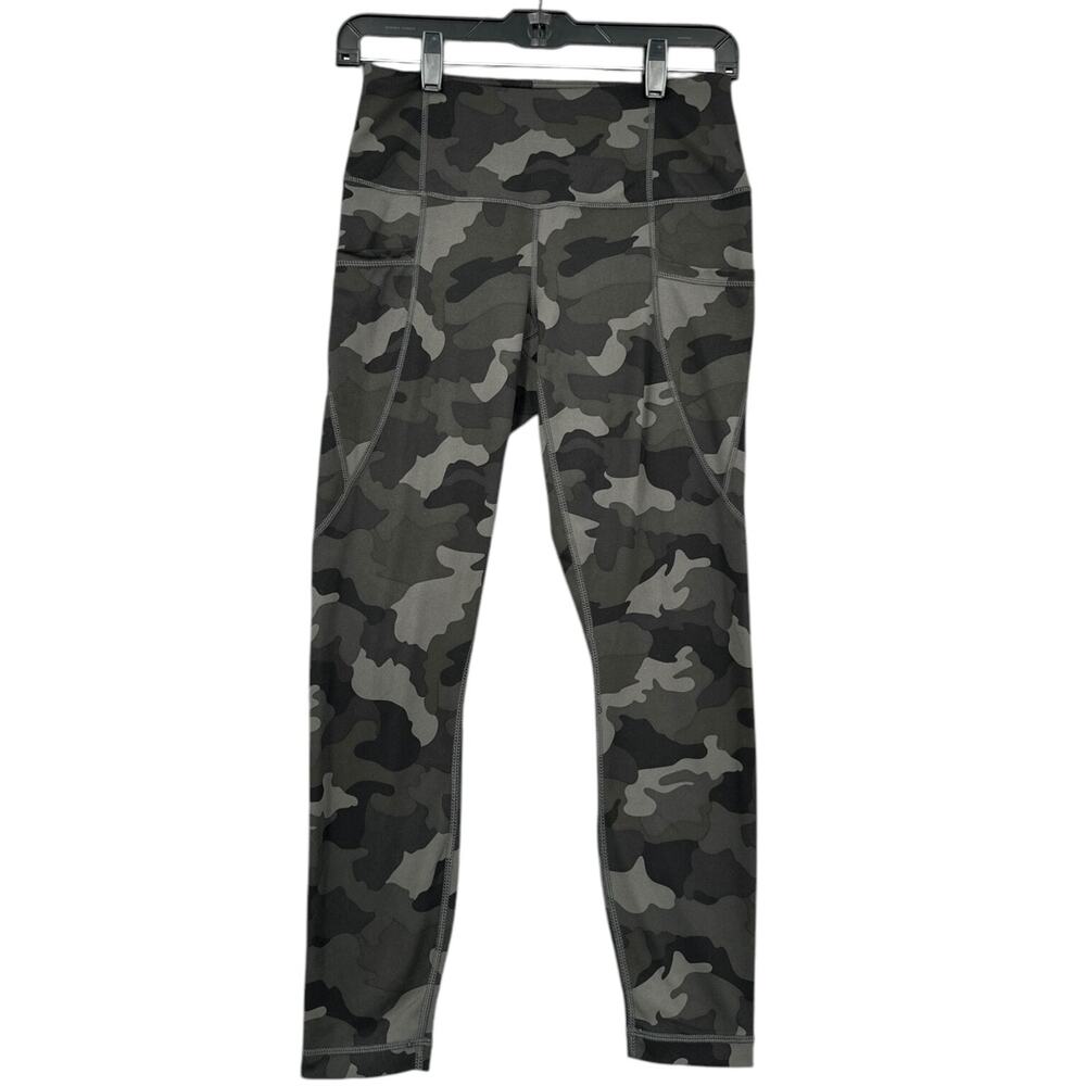 Active Life Camo High-Waisted Side Pockets Athleisure Leggings Womens Small‎
